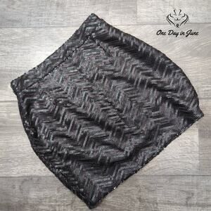 Tobi Sequin Mini Skirt Size S